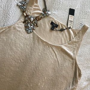 NWT Talbots sequined shell MP